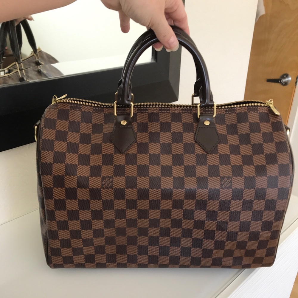 Louis Vuitton Speedy 35 bandouliere Damier Ebene